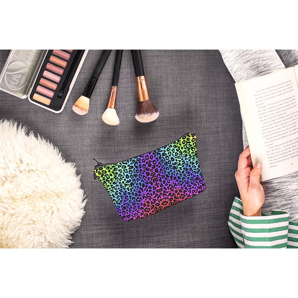 Mini Leopard Print Makeup Bag Organizer by HitMyNeed