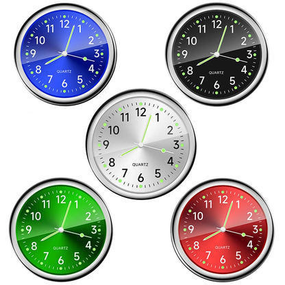 Mini Luminous Car Clock Stick-On Quartz 5 Colors by HitMyNeed