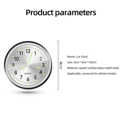 Mini Luminous Car Clock Stick-On Quartz 5 Colors by HitMyNeed