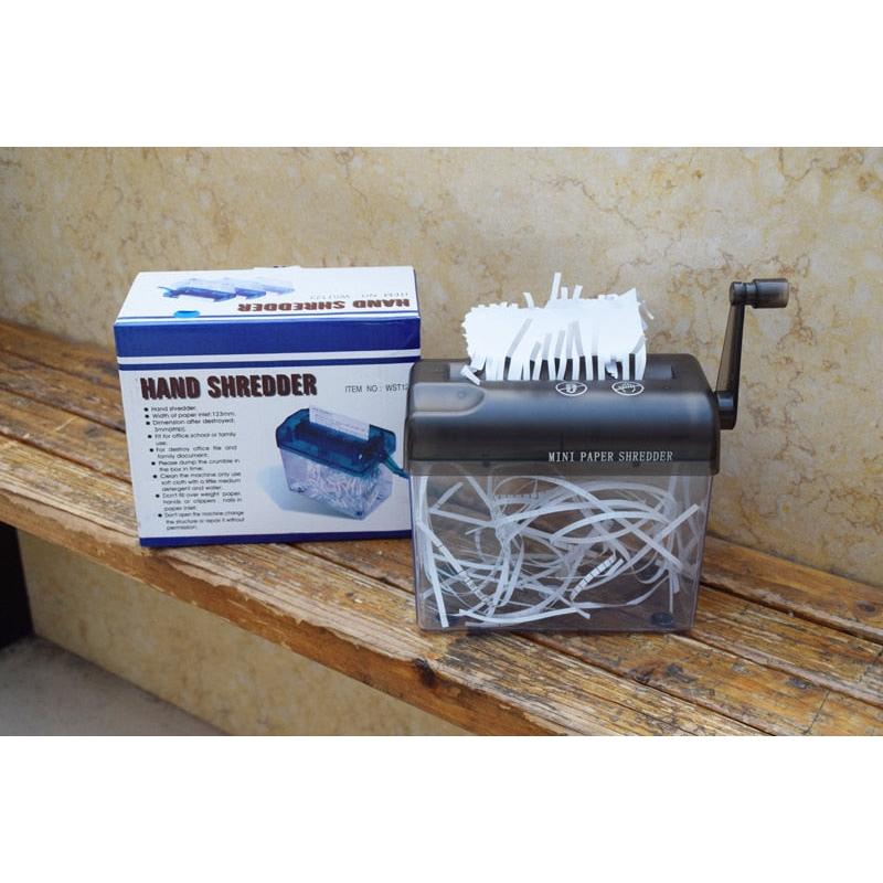 Mini Manual Paper Shredder for Home and Office by HitMyNeed