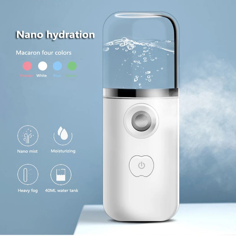 Mini Nano Facial Mister USB Rechargeable Humidifier by HitMyNeed