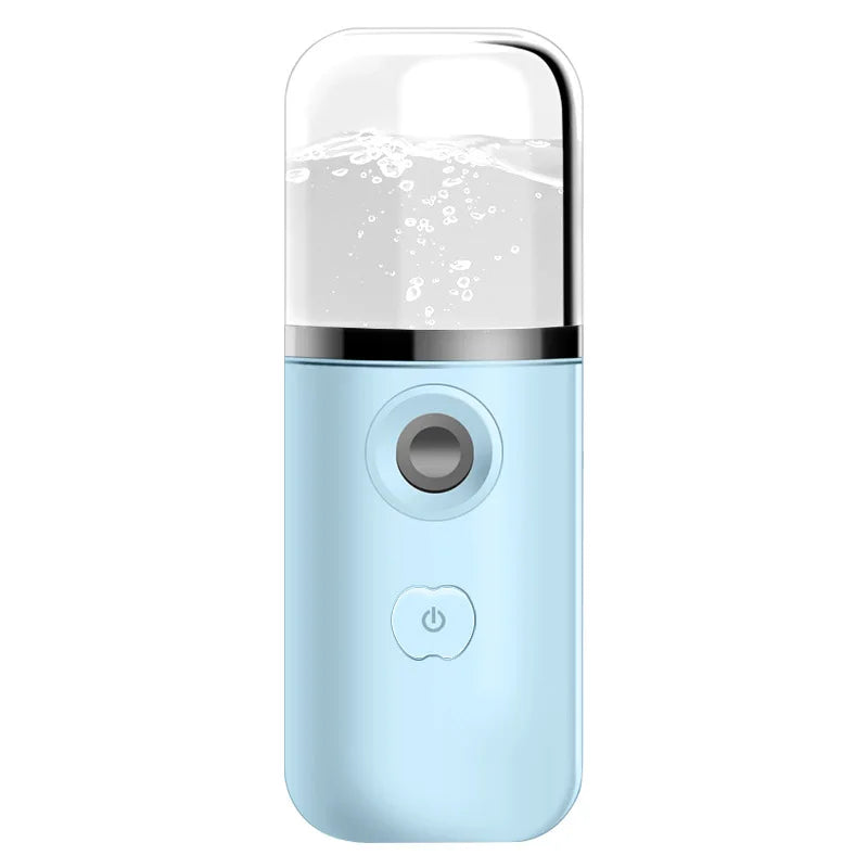 Mini Nano Facial Mister USB Rechargeable Humidifier blue by HitMyNeed