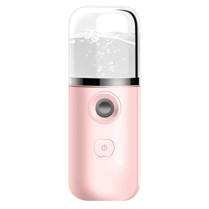 Mini Nano Facial Mister USB Rechargeable Humidifier pink by HitMyNeed