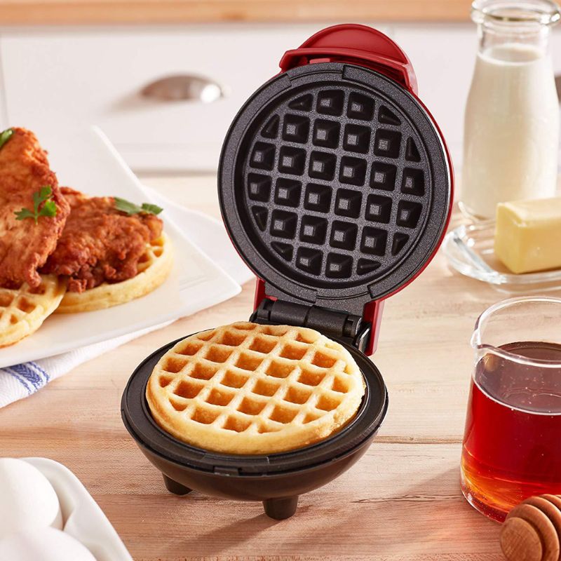 Mini Non-Stick Waffle Maker, 4.8 Inch Compact Iron by HitMyNeed