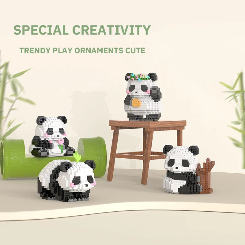 Mini Panda Chinese Style Building Block Set by HitMyNeed