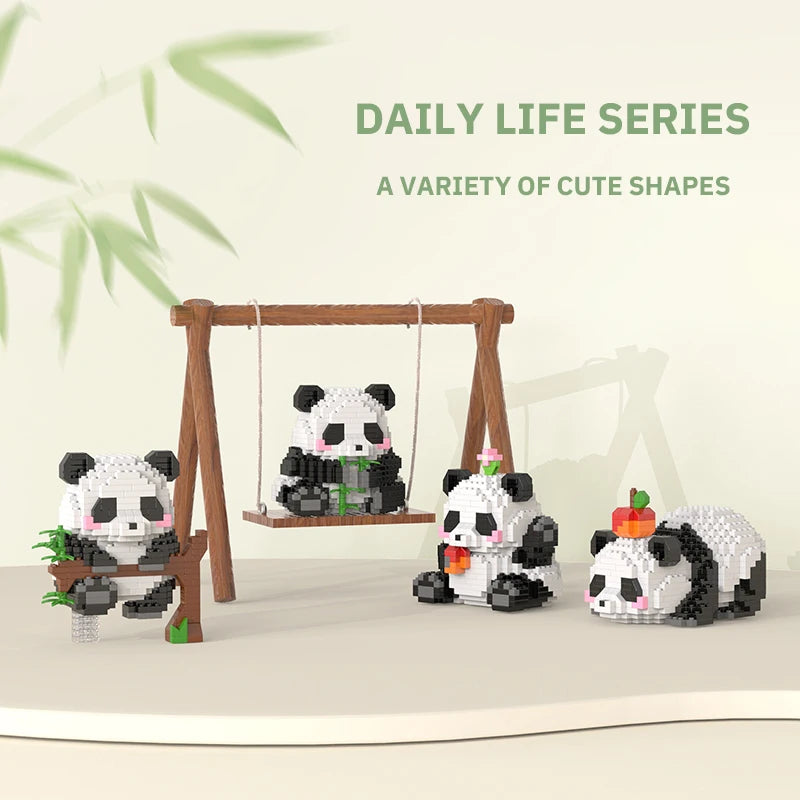 Mini Panda Chinese Style Building Block Set by HitMyNeed