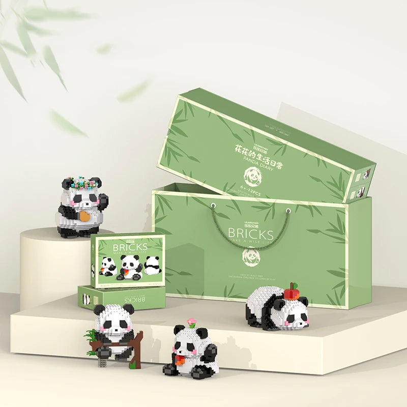 Mini Panda Chinese Style Building Block Set by HitMyNeed