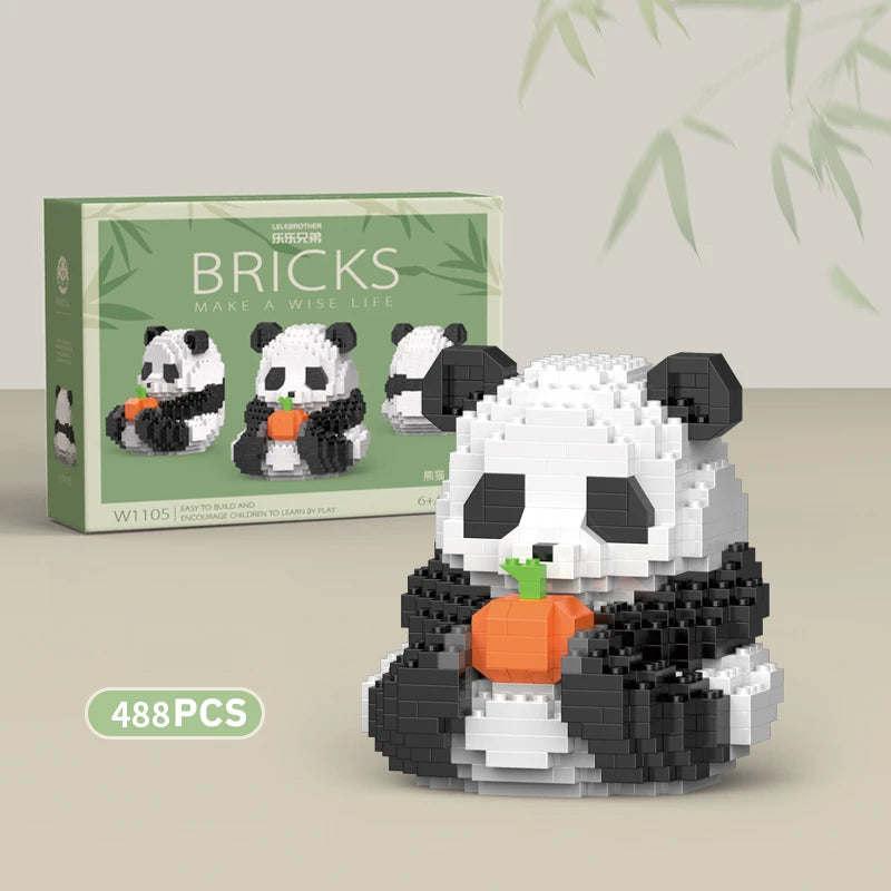 Mini Panda Chinese Style Building Block Set w1105-nobox by HitMyNeed