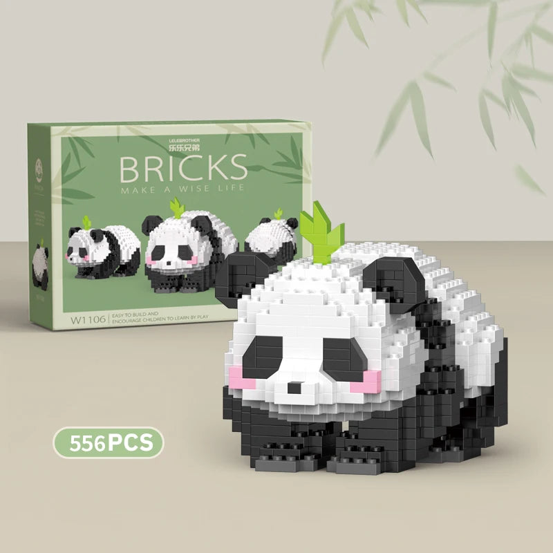 Mini Panda Chinese Style Building Block Set w1106-nobox by HitMyNeed