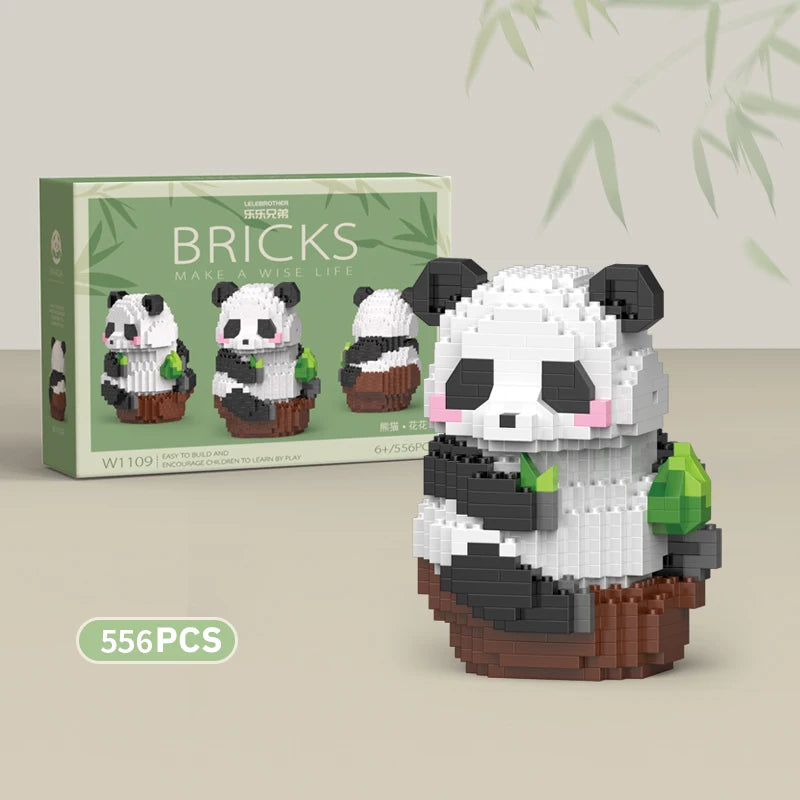 Mini Panda Chinese Style Building Block Set w1109-nobox by HitMyNeed