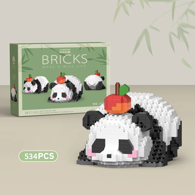 Mini Panda Chinese Style Building Block Set w1110-nobox by HitMyNeed