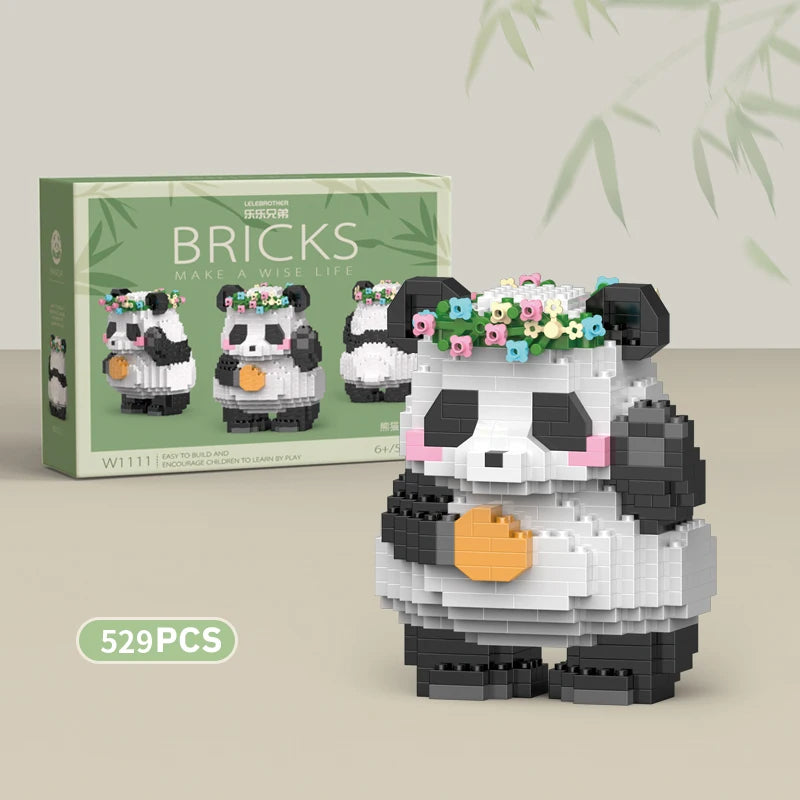 Mini Panda Chinese Style Building Block Set w1111-nobox by HitMyNeed