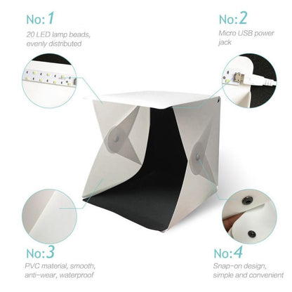 Mini Photo Studio Light Box with LED Lighting by HitMyNeed