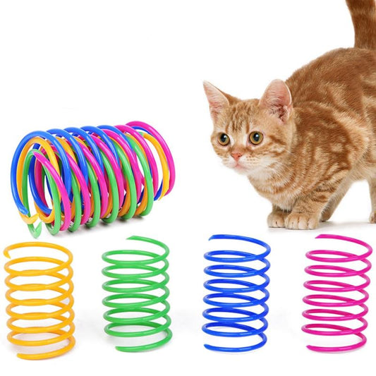 Mini Plastic Spring Cat Toys, 20 Pack by HitMyNeed