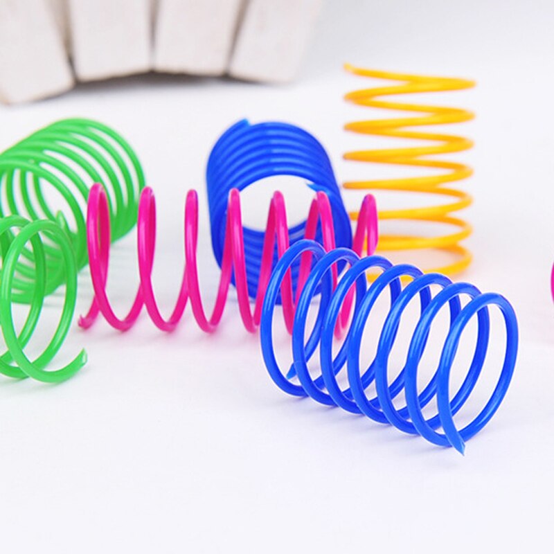 Mini Plastic Spring Cat Toys, 20 Pack by HitMyNeed
