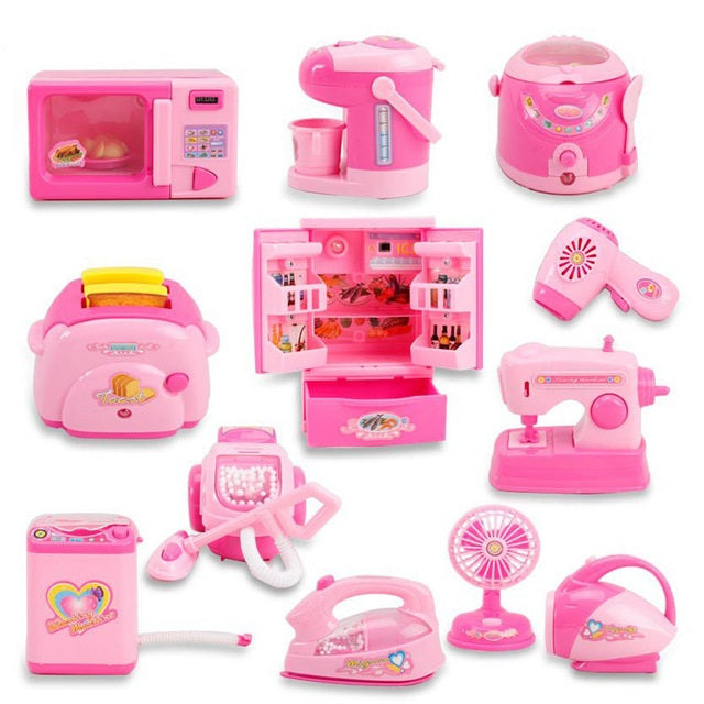 Mini Play Kitchen and Home Appliances Set (12pcs) by HitMyNeed