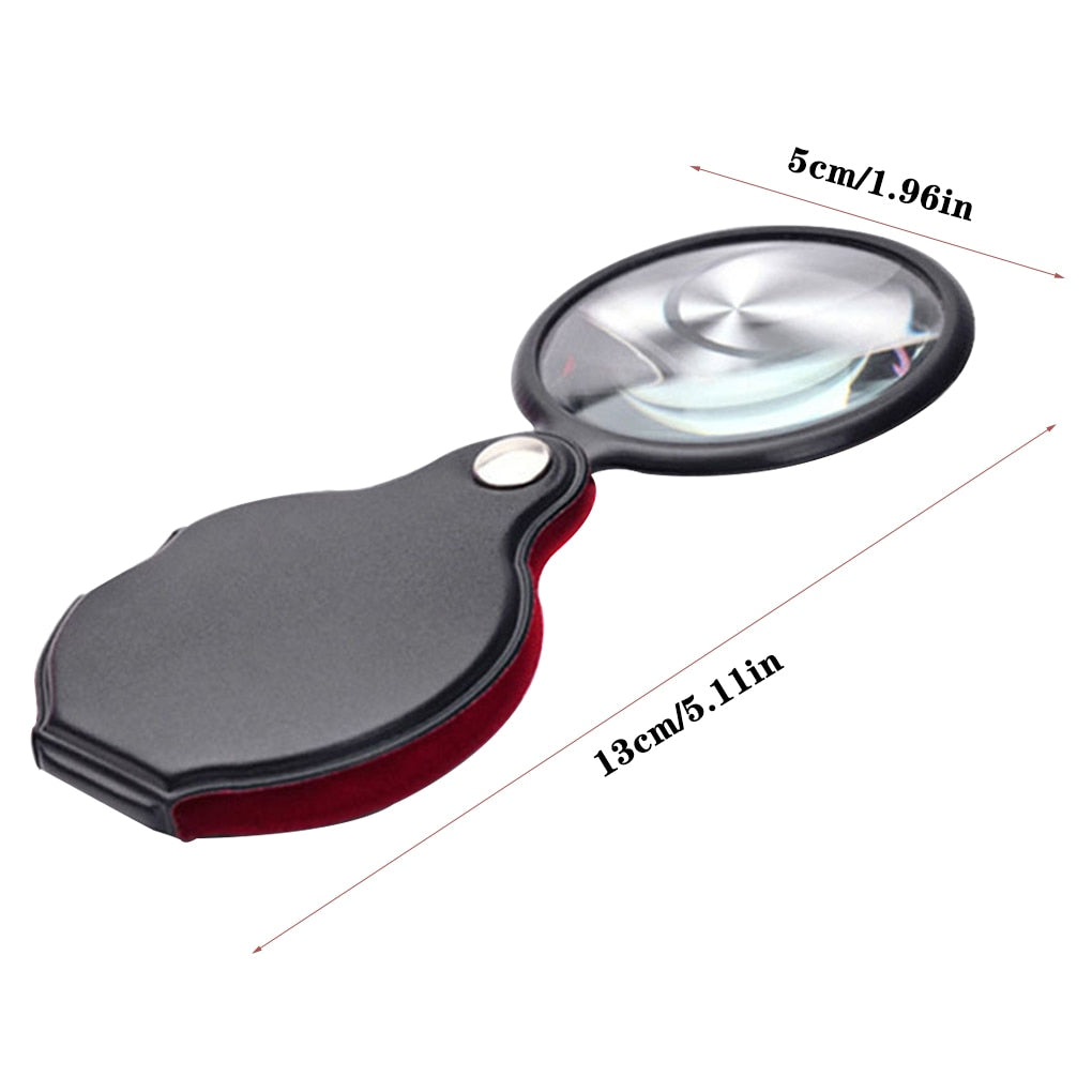 Mini Pocket 8x Handheld Folding Magnifier Glass by HitMyNeed
