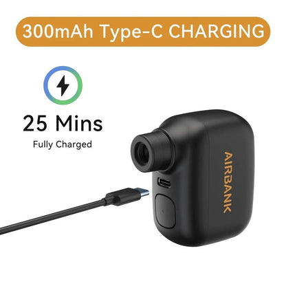Mini Portable 100PSI USB-C Bicycle Tire Inflator by HitMyNeed