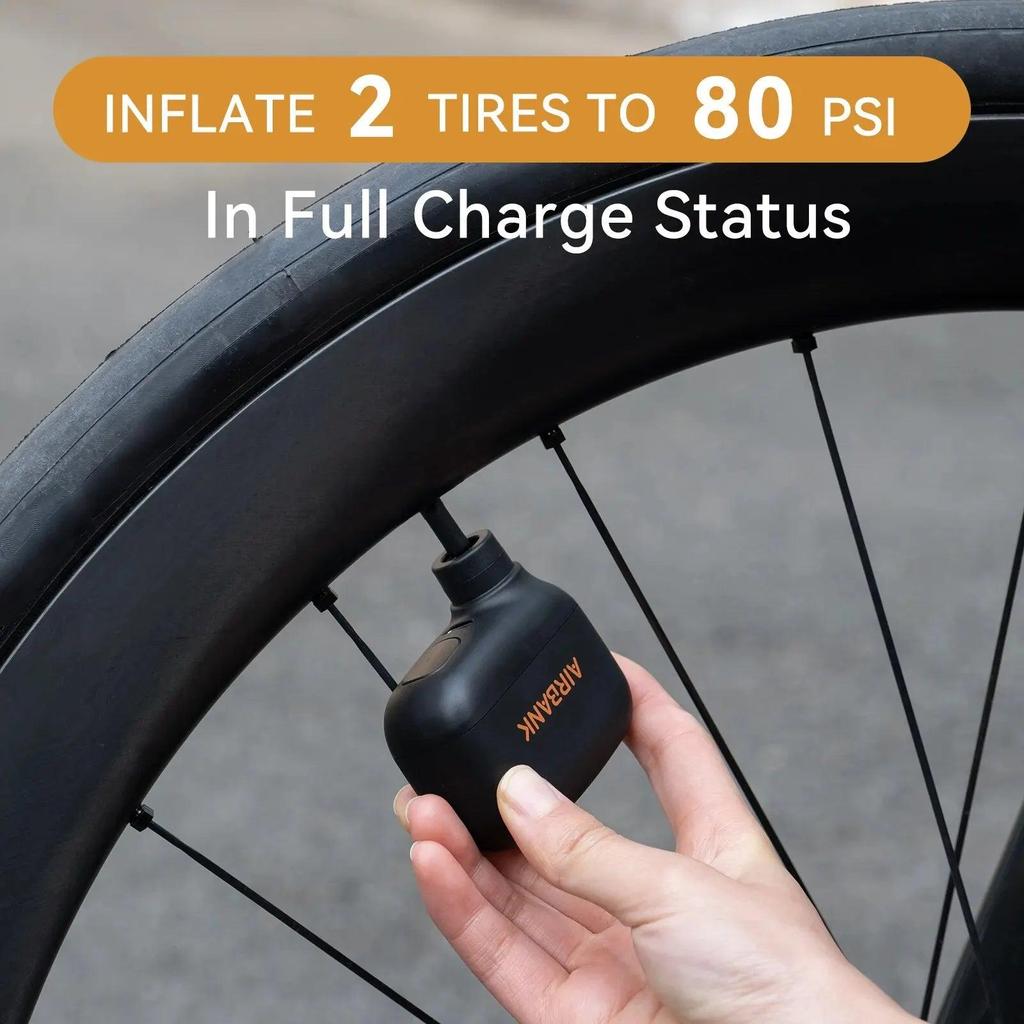 Mini Portable 100PSI USB-C Bicycle Tire Inflator by HitMyNeed