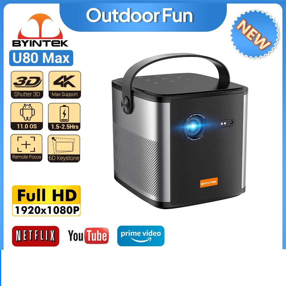 Mini Portable 1080P DLP Projector with Android 11 by HitMyNeed