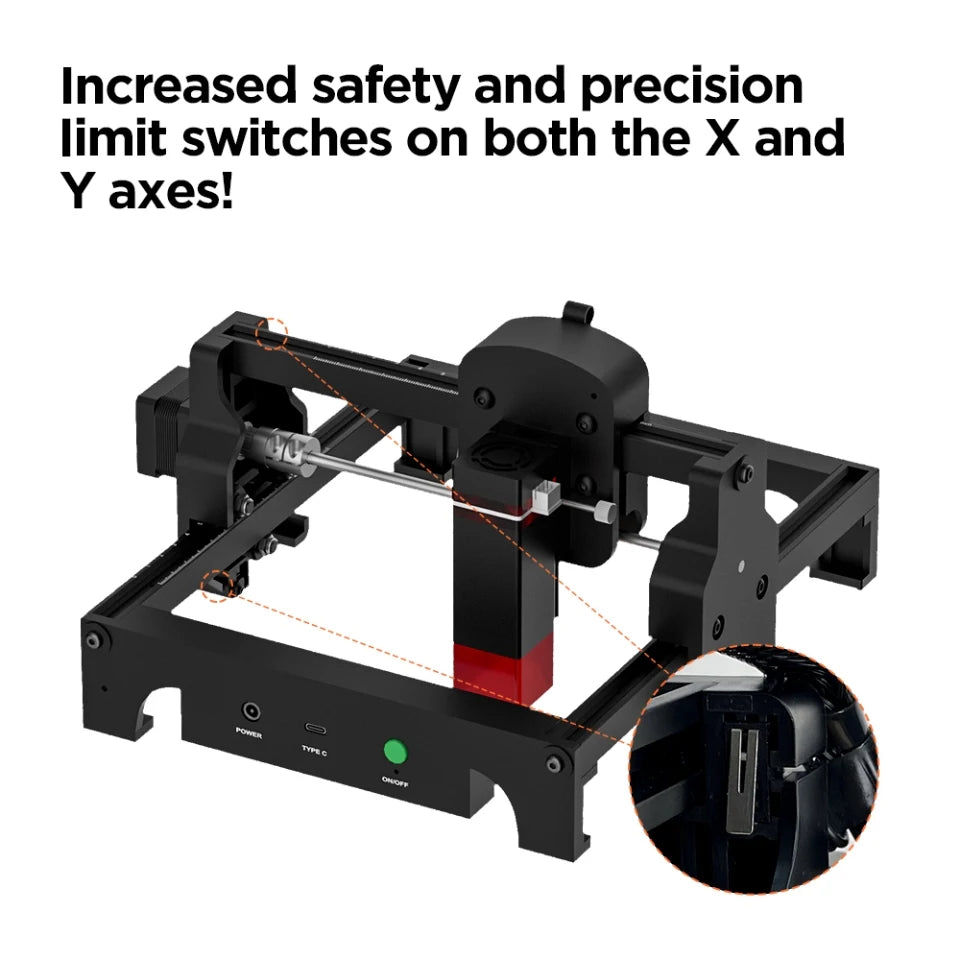Mini Portable 2.5W Laser Engraver for DIY & Logo Work by HitMyNeed