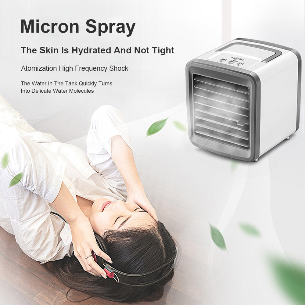 Mini Portable AC Cooler USB Fan & Humidifier by HitMyNeed