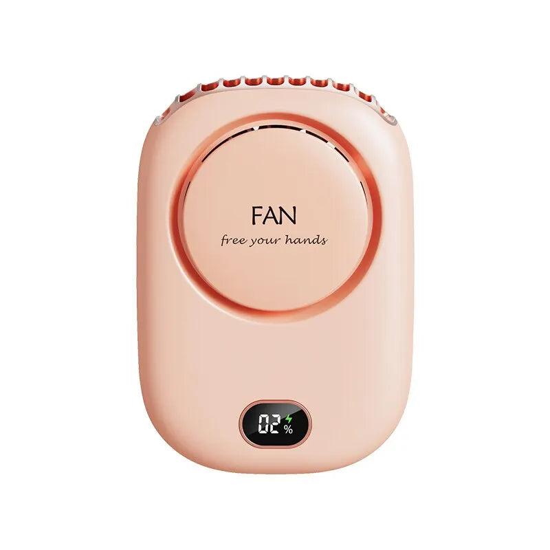 Mini Portable Bladeless Rechargeable Handheld Fan pink by HitMyNeed