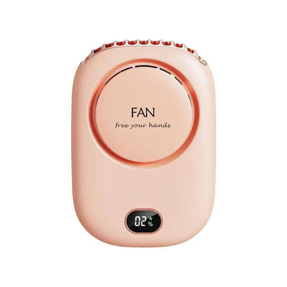 Mini Portable Bladeless Rechargeable Handheld Fan pink by HitMyNeed