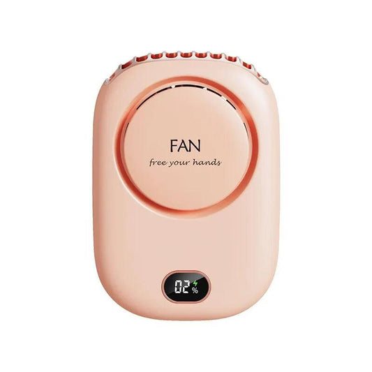 Mini Portable Bladeless Rechargeable Handheld Fan pink by HitMyNeed