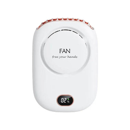 Mini Portable Bladeless Rechargeable Handheld Fan white by HitMyNeed