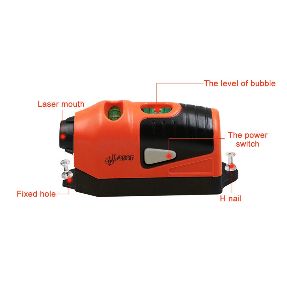 Mini Portable Laser Level with Vertical Spirit Vial by HitMyNeed