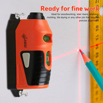 Mini Portable Laser Level with Vertical Spirit Vial by HitMyNeed