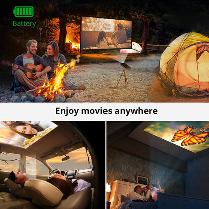 Mini Portable LED Video Projector with Battery by HitMyNeed