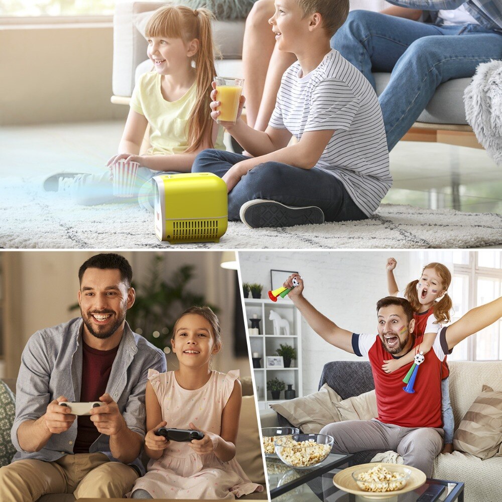 Mini Portable Movie Projector with HDMI & USB by HitMyNeed