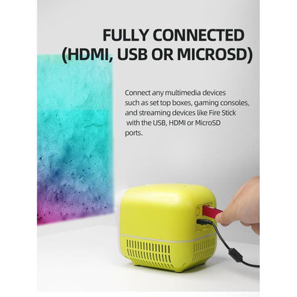 Mini Portable Movie Projector with HDMI & USB by HitMyNeed