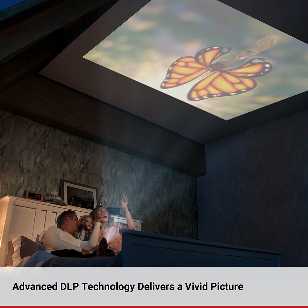 Mini Portable Projector with Built-In Speaker by HitMyNeed