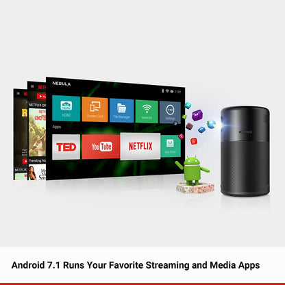Mini Portable Projector with Built-In Speaker by HitMyNeed