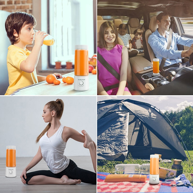 Mini Portable Rechargeable Juicer Blender 400ml by HitMyNeed