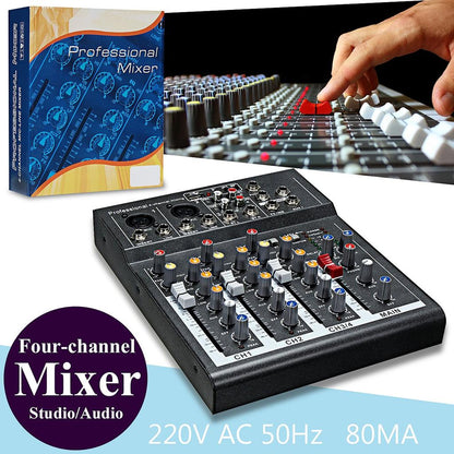 Mini Portable Sound Mixer with 3-Band EQ & USB Input by HitMyNeed