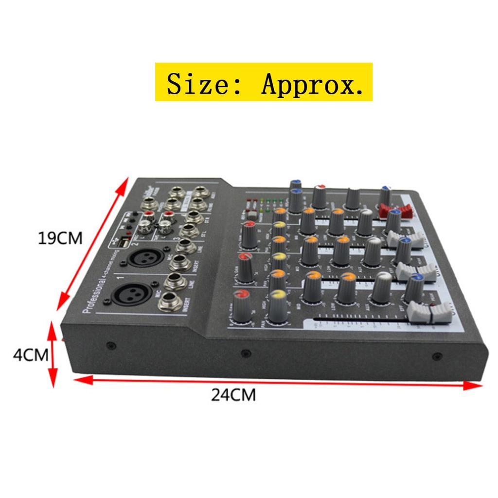Mini Portable Sound Mixer with 3-Band EQ & USB Input by HitMyNeed