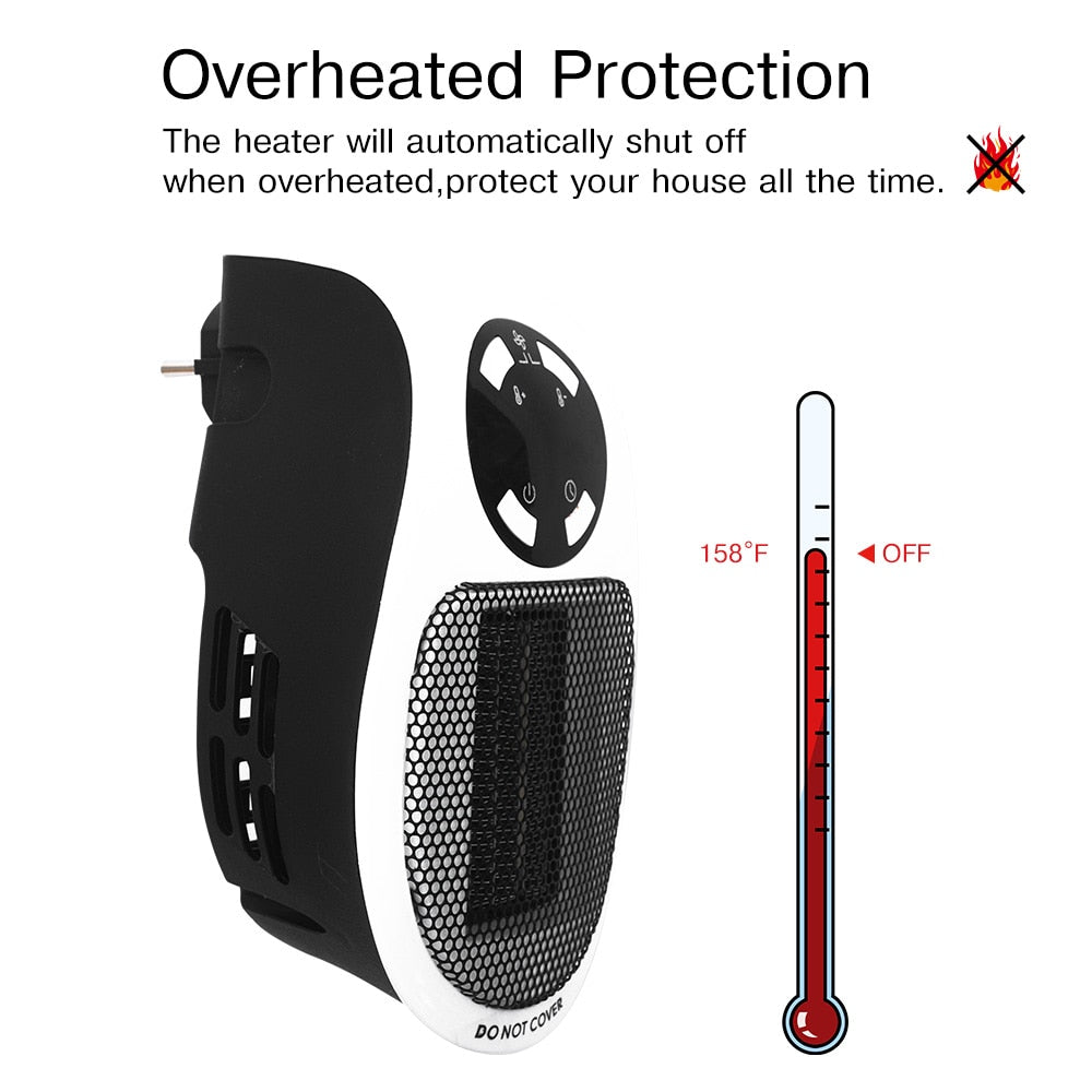 Mini Portable Space Heater with Timer & Remote by HitMyNeed