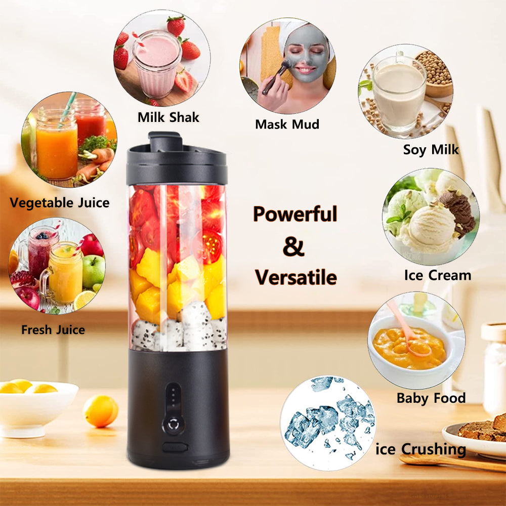 Mini Portable USB Blender with 530ml Bottle by HitMyNeed
