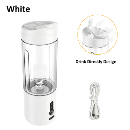 Mini Portable USB Blender with 530ml Bottle white by HitMyNeed