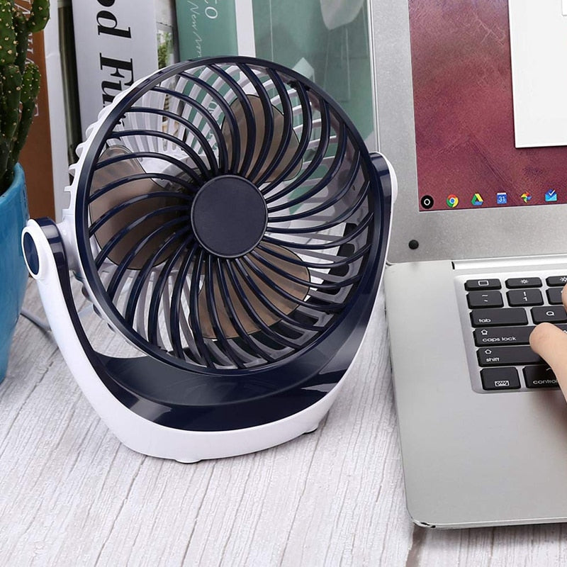 Mini Portable USB Desk Fan with 2 Speeds by HitMyNeed