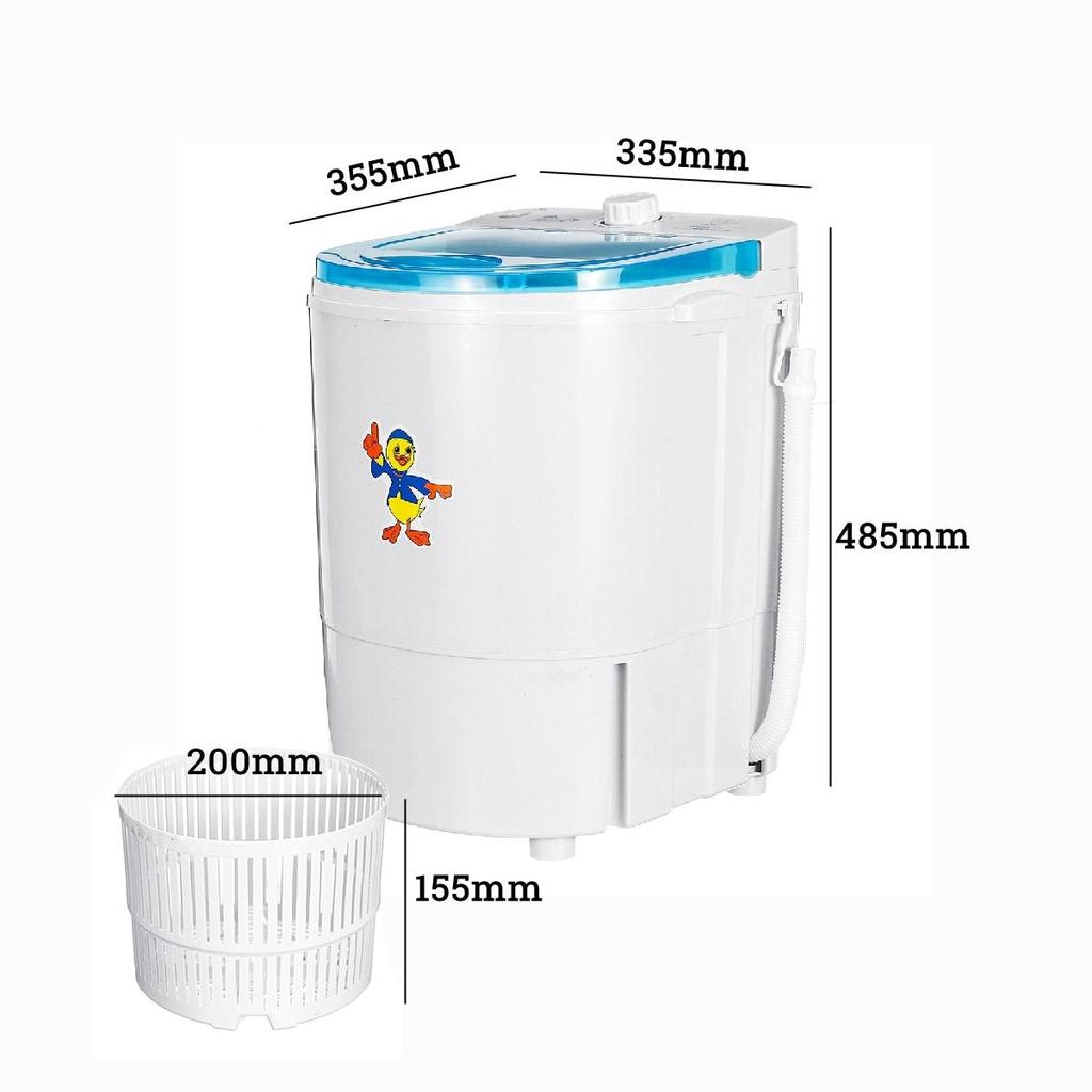 Mini Portable Washing Machine with Spin Dryer 4.5kg by HitMyNeed