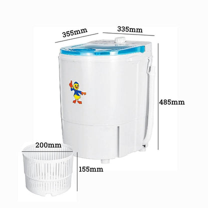Mini Portable Washing Machine with Spin Dryer 4.5kg by HitMyNeed