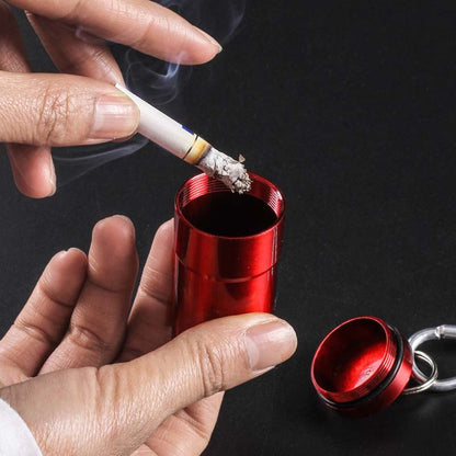 Mini Portable Windproof Ashtray with Keychain by HitMyNeed