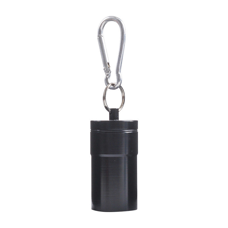Mini Portable Windproof Ashtray with Keychain black by HitMyNeed