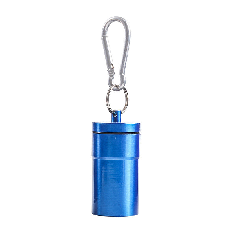 Mini Portable Windproof Ashtray with Keychain blue by HitMyNeed