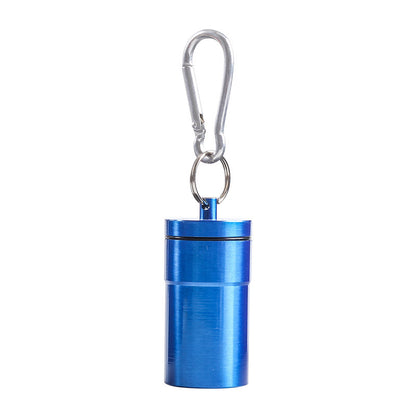 Mini Portable Windproof Ashtray with Keychain blue by HitMyNeed
